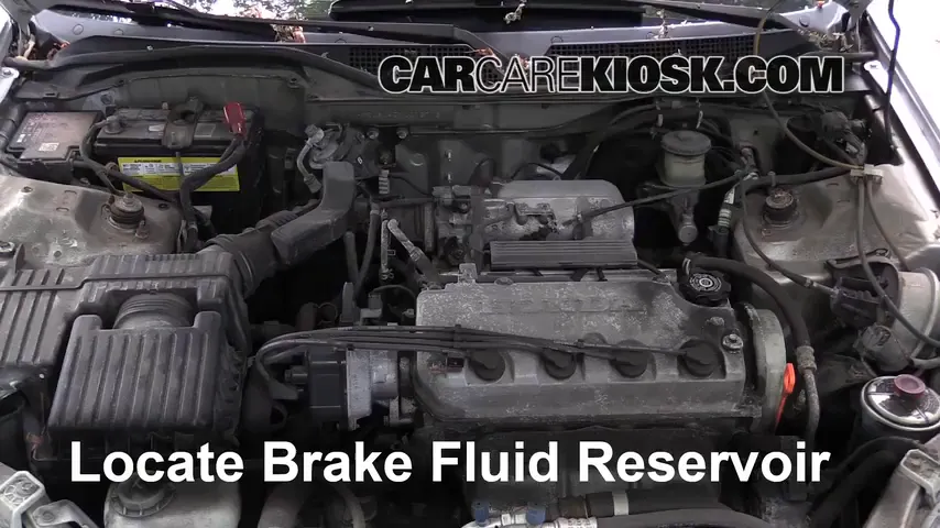 2000 Honda Civic EX 1.6L 4 Cyl. Coupe (2 Door) Brake Fluid